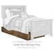 Trinell Brown Full Bookcase Storage Bed with Nailhead Trim
