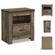 Trinell Brown One Drawer Nightstand