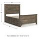 Trinell Brown Full Panel Bed With 2 Storage Drawers