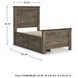 Trinell Brown Twin Panel Bed With 2 Storage Drawers