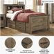 Trinell Brown Twin Bookcase Bed With 2 Storage Drawers