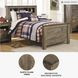 Trinell Brown Twin Bookcase Bed