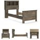 Trinell Brown Twin Bookcase Bed