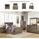 Trinell Brown Twin Bookcase Bed With 1 Large Storage Drawer