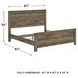 Trinell Brown King Panel Bed