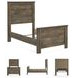 Trinell Brown Twin Panel Bed