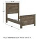 Trinell Brown Twin Panel Bed