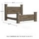 Trinell Brown King Poster Bed