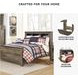 Trinell Brown Full Bookcase Panel Bed
