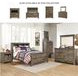 Trinell Brown Full Bookcase Panel Bed