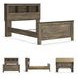 Trinell Brown Full Bookcase Panel Bed