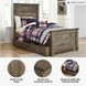 Trinell Brown Twin Panel Bed With 1 Large Storage Drawer