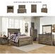 Trinell Brown Full Panel Bed With 1 Large Storage Drawer