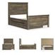Trinell Brown Full Panel Bed With 1 Large Storage Drawer