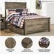 Trinell Brown Full Panel Bed With 1 Large Storage Drawer