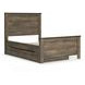 Trinell Brown Full Panel Bed With 1 Large Storage Drawer
