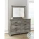 Frandern Gray Dresser with Mirror
