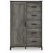 Frandern Black and Gray Youth Panel Bedroom Set