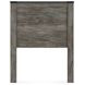 Frandern Rusti Warm Gray Twin Panel Headboard