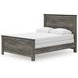 Frandern Black and Gray Twin Panel Bed with Nailhead Trim