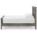 Frandern Black and Gray Twin Panel Bed with Nailhead Trim