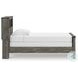 Frandern Gray Twin Bookcase Panel Bed