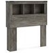 Frandern Rusti Warm Gray Twin Bookcase Headboard