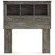 Frandern Rusti Warm Gray Twin Bookcase Headboard