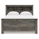 Frandern Gray Queen Bookcase Panel Bed