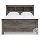 Frandern Gray Queen Bookcase Panel Bed