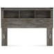 Frandern Rusti Warm Gray Queen Bookcase Headboard