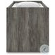 Frandern Gray Twin Loft Bed with Bookcase Storage