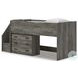 Frandern Gray Twin Loft Bed with Drawer Storage