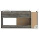 Frandern Gray Twin Loft Bed with Drawer Storage
