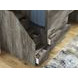 Frandern Gray Twin Loft Bed with Drawer Storage