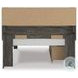 Frandern Gray Full Bookcase Panel Bed with Storage