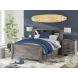 Frandern Gray Full Bookcase Panel Bed with Storage