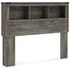 Frandern Rusti Warm Gray Full Bookcase Headboard