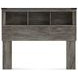 Frandern Rusti Warm Gray Full Bookcase Headboard