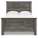 Frandern Black and Gray Full Panel Bed with Nailhead Trim