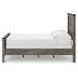 Frandern Black and Gray Full Panel Bed with Nailhead Trim