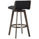 Stafford Bravo Black Swivel Upholstered Bar Stool