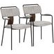 Couva Gray Tweed Dining Chair Set of 2