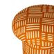Lucy Rust Orange Upholstered Accent Stool