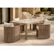 Trellis White Upholstered Outdoor Arm Chair