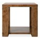 Mosaic Rich Golden Brown Rectangular Mulholland Round End Table