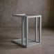 Glaze Vintage Blue Rectangular Glass Top End Table