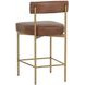 Astellan Bravo Cognac Upholstered Counter Height Stool