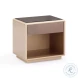 Martha Taupe Mirrored Nightstand