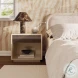 Martha Taupe Mirrored Nightstand